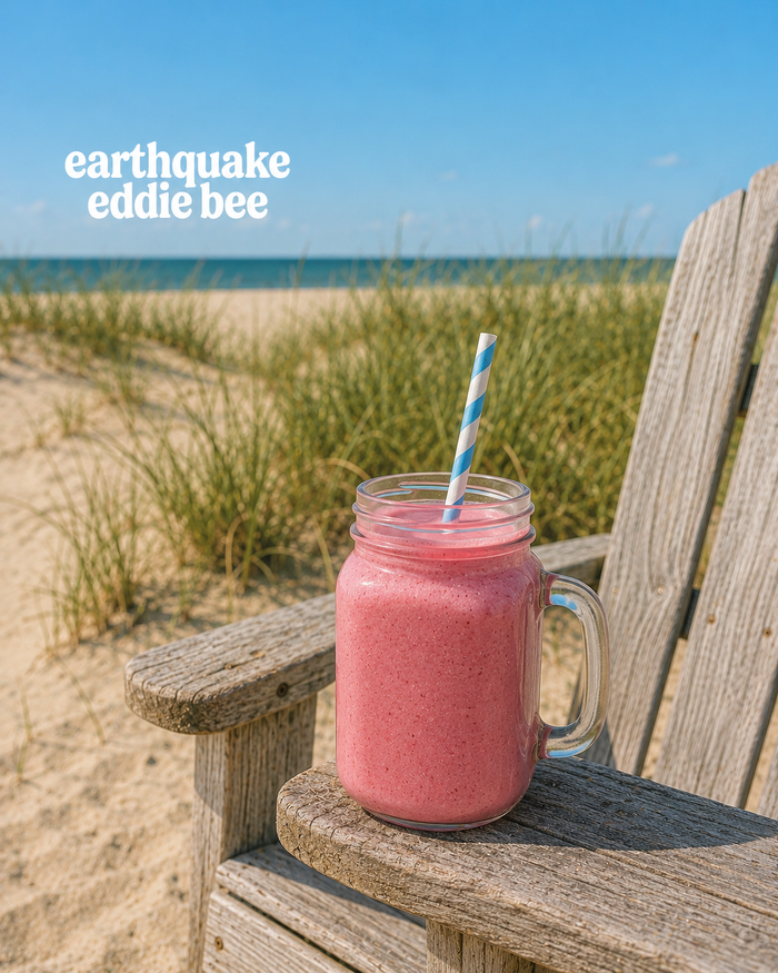 Strawberry Fields Forever Smoothie Recipe | Earthquake Eddie Bee